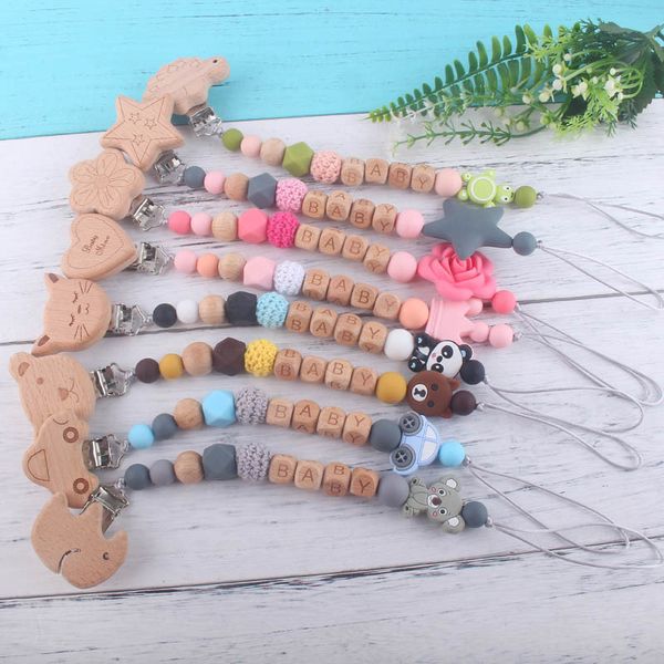 baby dummy pacifier chain clip silicone beads beech letter soother nipples holder for infant newborn toy feeding accessories
baby dummy pacifier chain clip silicone beads beech letter soother nipples holder for infant newborn toy feeding accessories