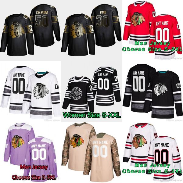 2019 Golden Edition Chicago Blackhawks 34 Kevin Lankinen 30 Cam Ward 50 Corey Crawford Hockey Jersey
2019 Golden Edition Chicago Blackhawks 34 Kevin Lankinen 30 Cam Ward 50 Corey Crawford Hockey Jersey
