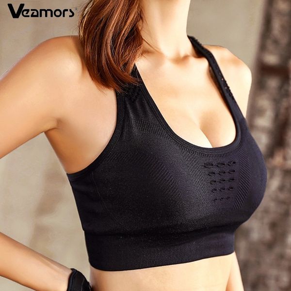 veamors mesh hollow out yoga bra ladies shockproof sports brassiere bra women vest padded elastic push up crop, White;black
veamors mesh hollow out yoga bra ladies shockproof sports brassiere bra women vest padded elastic push up crop, White;black