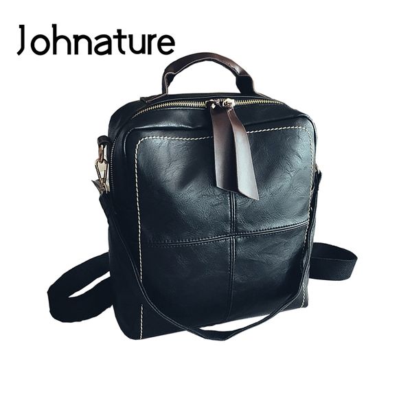 johnature 2019 new soft handle moto & biker arcuate shoulder strap silt pocket zipper thread softback solid women backpack
johnature 2019 new soft handle moto & biker arcuate shoulder strap silt pocket zipper thread softback solid women backpack