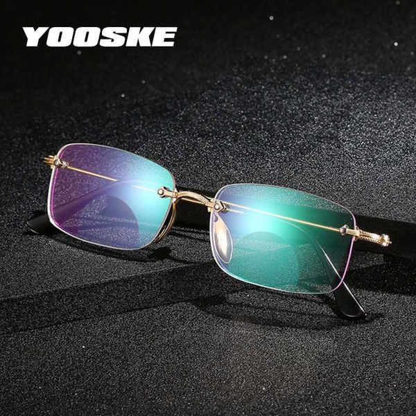 yooske men women rimless reading glasses bifocal far near magnification eyewear anti-fatigue presbyopic glasses diopter +150, White;black
yooske men women rimless reading glasses bifocal far near magnification eyewear anti-fatigue presbyopic glasses diopter +150, White;black