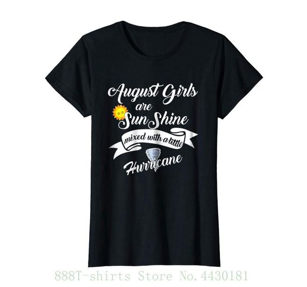 women's tee august girls are sunshine mixed wth little hurricane t shirt kawaii t-shirt lady, White
women's tee august girls are sunshine mixed wth little hurricane t shirt kawaii t-shirt lady, White