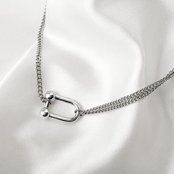 korea fashion u-shaped pendant thai silver retro necklace for women clavicle chain vintage jewelry accesorios
korea fashion u-shaped pendant thai silver retro necklace for women clavicle chain vintage jewelry accesorios