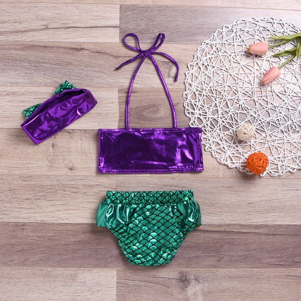 ins purple sling mermaid fish scales children's split sling swimsuit swimsuit swimming seaside spring, White;black
ins purple sling mermaid fish scales children's split sling swimsuit swimsuit swimming seaside spring, White;black
