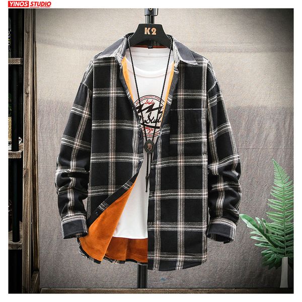 dropshipping male autumn men streetwear plaid thick shirts 2019 winter mens japanese casual striped shirts, White;black
dropshipping male autumn men streetwear plaid thick shirts 2019 winter mens japanese casual striped shirts, White;black