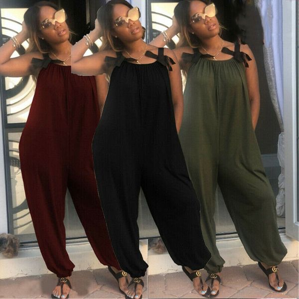 new style casual women jumpsuits romper loose linen bow with pocket sleeveless casual bandage patchwork fashion 2019, Black;white
new style casual women jumpsuits romper loose linen bow with pocket sleeveless casual bandage patchwork fashion 2019, Black;white