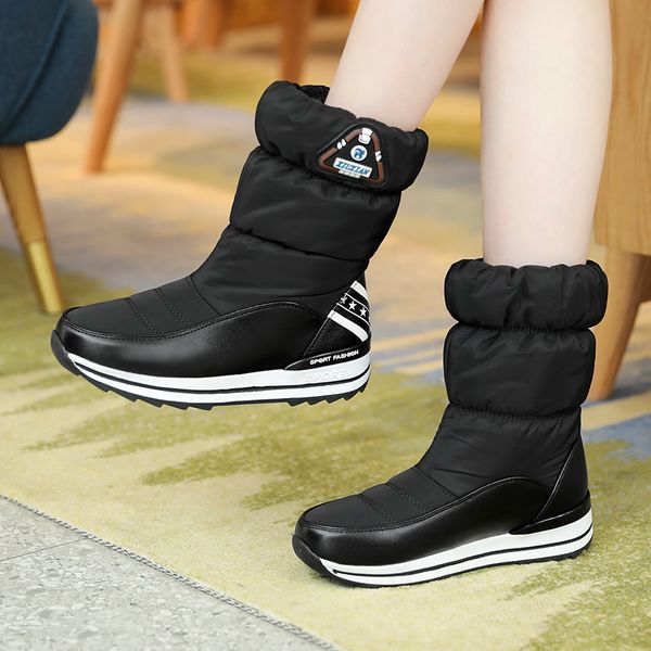loozykit fashion women snow boots waterproof winter boots shoes solid casual shoes woman keep warm tube winter female boot, Black
loozykit fashion women snow boots waterproof winter boots shoes solid casual shoes woman keep warm tube winter female boot, Black