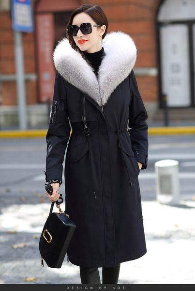 2017 waterproof long parkas winter jacket women parka real natural fur coat raccoon fur collar thick warm liner, Black
2017 waterproof long parkas winter jacket women parka real natural fur coat raccoon fur collar thick warm liner, Black