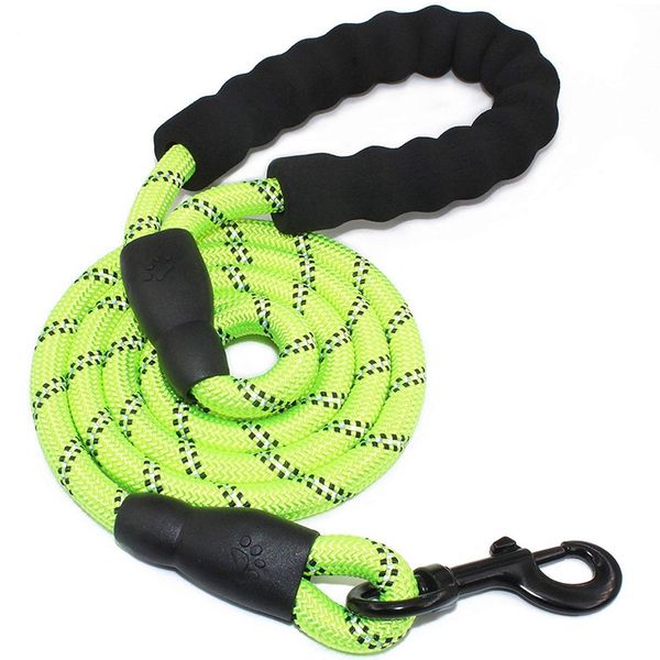 5 ft strong dog leash comfortable padded handle highly reflective threads medium large dogs
5 ft strong dog leash comfortable padded handle highly reflective threads medium large dogs