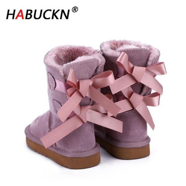 habuckn 2020 fashion children winter snow boots genuine leather boots lace up bow-knot kids cute pretty shoes, Black;grey
habuckn 2020 fashion children winter snow boots genuine leather boots lace up bow-knot kids cute pretty shoes, Black;grey