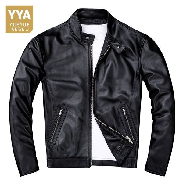 black real leather jacket men fashion moto mens jackets large size 4xl stand zipper sheepskin coat autumn outwaer ing
black real leather jacket men fashion moto mens jackets large size 4xl stand zipper sheepskin coat autumn outwaer ing