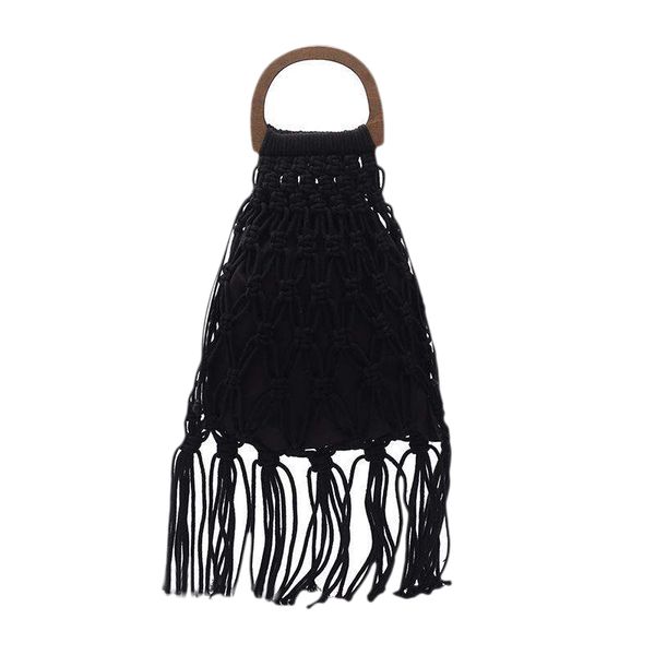 woven bag wooden portable hollow cotton rope tassel beach bag vacation net knit handbag
woven bag wooden portable hollow cotton rope tassel beach bag vacation net knit handbag