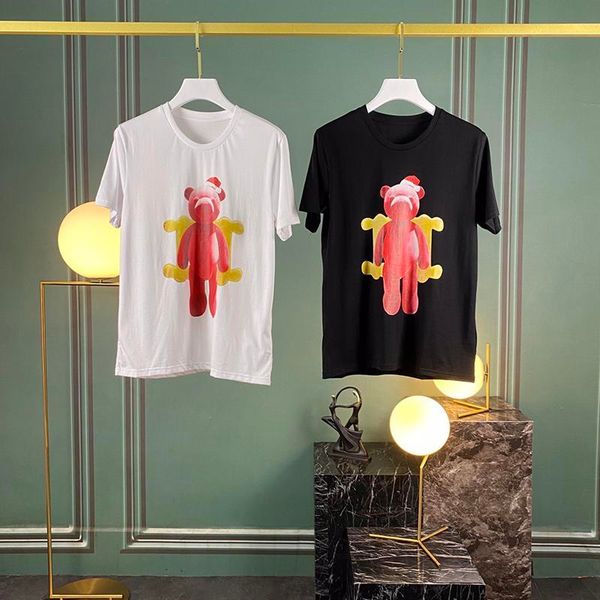 2020 luxury europe italy cartoon bear luxury tshirt fashion men women designer t shirt cotton tee top, White;black
2020 luxury europe italy cartoon bear luxury tshirt fashion men women designer t shirt cotton tee top, White;black