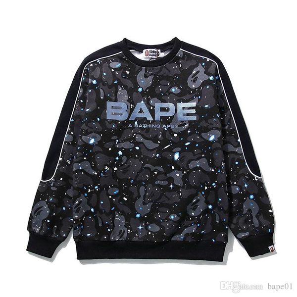 bape brand new mens hoodies fashion mens designer hoodies jacket men women casual sweatshirts 2 colors, Black
bape brand new mens hoodies fashion mens designer hoodies jacket men women casual sweatshirts 2 colors, Black
