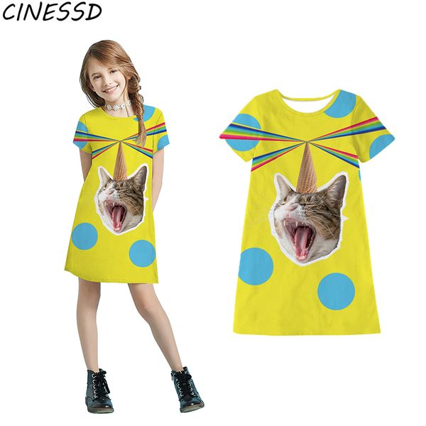 teen kids clothes summer girls dress 8 9 10 years cartoon cat digital printed dresses for children girl casual dress robe fille, Red;yellow
teen kids clothes summer girls dress 8 9 10 years cartoon cat digital printed dresses for children girl casual dress robe fille, Red;yellow