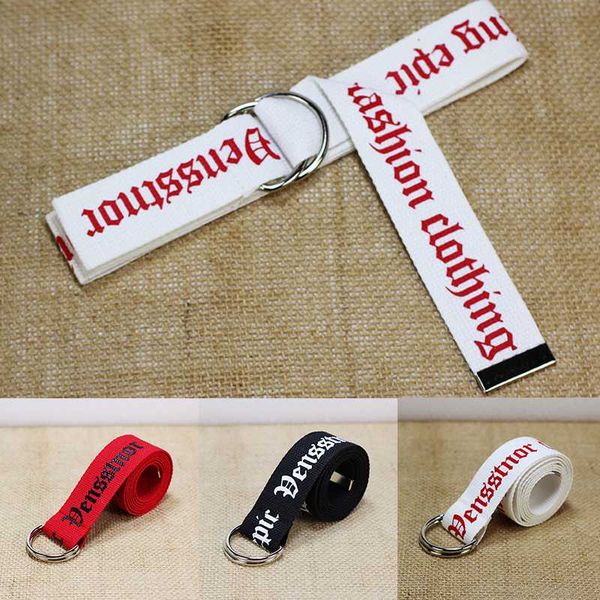 letter printting long wide belt nylon canvas adjustable punk waist strap d ring double metal buckle student jean belts unisex, Black;brown
letter printting long wide belt nylon canvas adjustable punk waist strap d ring double metal buckle student jean belts unisex, Black;brown