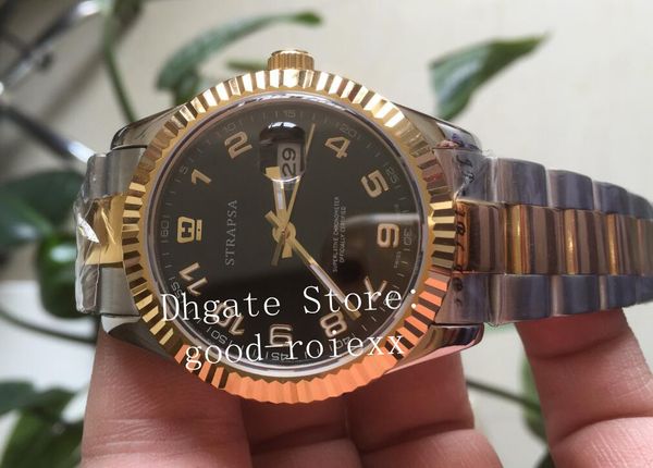 41mm luxury men's sapphire crystal watch asia automatic 2813 watches men black dial flute bezel 116333 steel gold men perpetual wristwa, Slivery;brown
41mm luxury men's sapphire crystal watch asia automatic 2813 watches men black dial flute bezel 116333 steel gold men perpetual wristwa, Slivery;brown