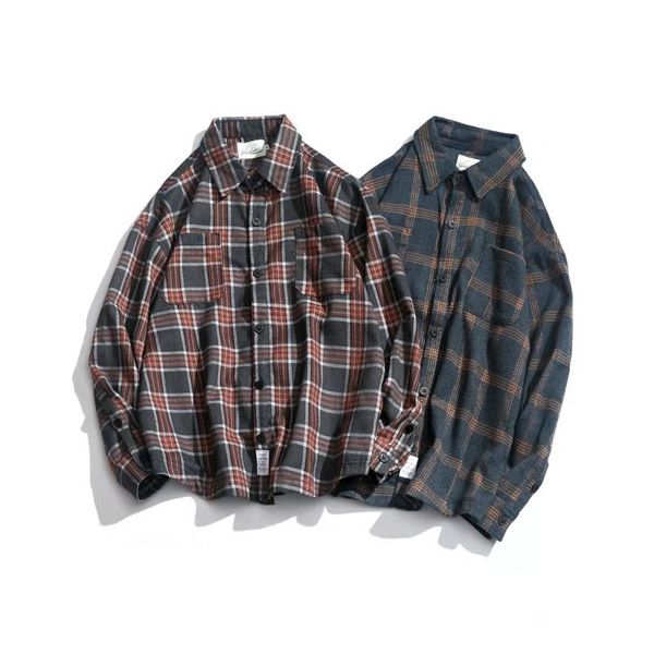 2020 designer trendy new japanese retro ins tide men's striped plaid shirt autumn korean casual loose long-sleeved shirt wholesale, Black;brown
2020 designer trendy new japanese retro ins tide men's striped plaid shirt autumn korean casual loose long-sleeved shirt wholesale, Black;brown