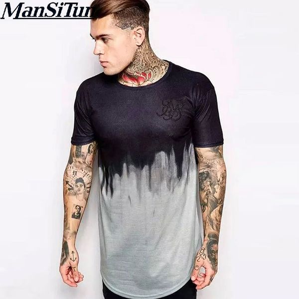 man si tun 2017 the latest silk siksilk t shirt black white spot long style hip hop t -shirt shirts men longline tees with, White;black
man si tun 2017 the latest silk siksilk t shirt black white spot long style hip hop t -shirt shirts men longline tees with, White;black