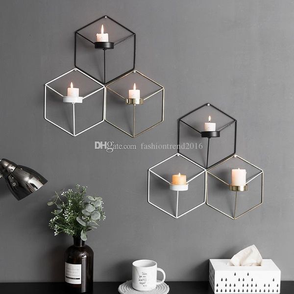wall hanging 3d geometry candlestick hexagon shape metal candle holder home ornament living room decoration
wall hanging 3d geometry candlestick hexagon shape metal candle holder home ornament living room decoration
