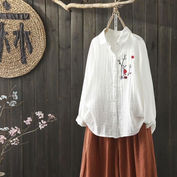 comfort white shirt cotton womens loose turn down collar spring blouses embroidery floral cartoon pattern woman clothing
comfort white shirt cotton womens loose turn down collar spring blouses embroidery floral cartoon pattern woman clothing