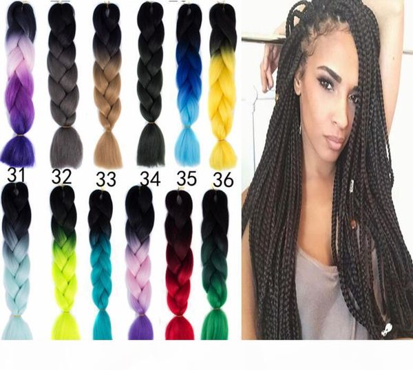 rainbow kanekalon ombre braiding hair synthetic crochet braids twist braids hair ombre threetone jumbo braid hair extensions fast shipping, Black
rainbow kanekalon ombre braiding hair synthetic crochet braids twist braids hair ombre threetone jumbo braid hair extensions fast shipping, Black