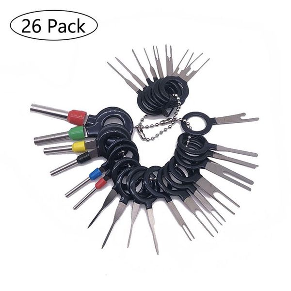 car terminal removal tool 26pcs auto electrical wiring crimp connector pin car automobiles terminal repair hand tools
car terminal removal tool 26pcs auto electrical wiring crimp connector pin car automobiles terminal repair hand tools