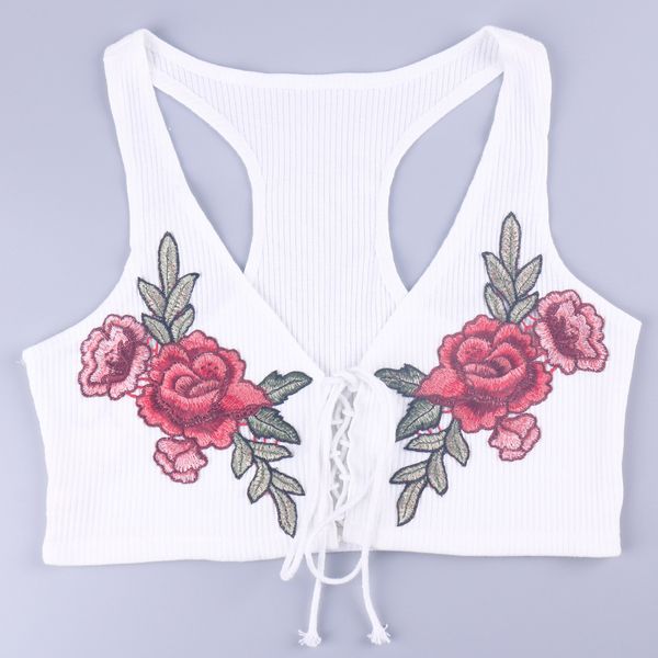 women women short tank bandage appliques resort wear fashion solid elastic tank feamle solid casual, White
women women short tank bandage appliques resort wear fashion solid elastic tank feamle solid casual, White
