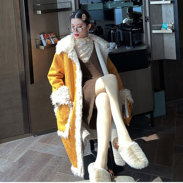 tvvovvin 2020 lamb fur coat women's winter new single-breasted loose mid-length plus velvet thick solid color coat pc289, Black
tvvovvin 2020 lamb fur coat women's winter new single-breasted loose mid-length plus velvet thick solid color coat pc289, Black