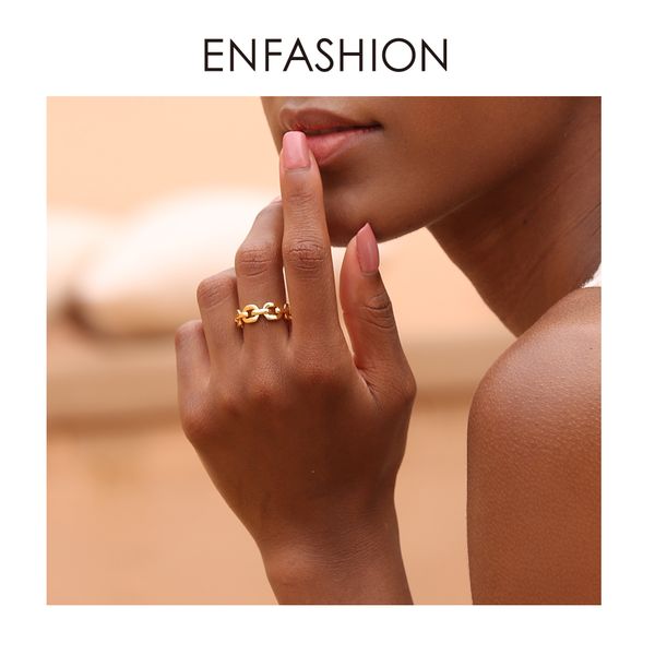 enfashion pure form link chain ring men gold color ladies rings for women fashion jewelry bague femme homme ringen rf184006 j190714, Slivery;golden
enfashion pure form link chain ring men gold color ladies rings for women fashion jewelry bague femme homme ringen rf184006 j190714, Slivery;golden