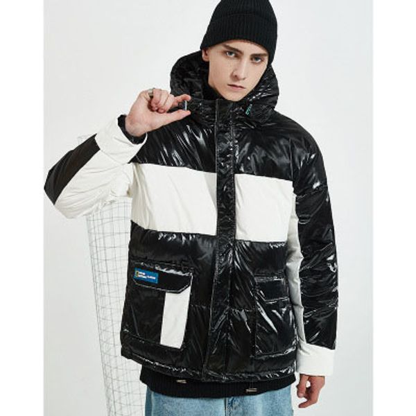 mens designer down coat luxury color matching thick jacket active winter windproof jackets for outdoor womens hooded coat 2019 new, Black
mens designer down coat luxury color matching thick jacket active winter windproof jackets for outdoor womens hooded coat 2019 new, Black