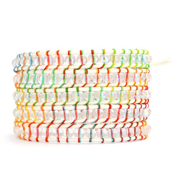 handmade rainbow crystal beaded 5 wrap bracelets chakra yoga women boho jewlery, Golden;silver
handmade rainbow crystal beaded 5 wrap bracelets chakra yoga women boho jewlery, Golden;silver