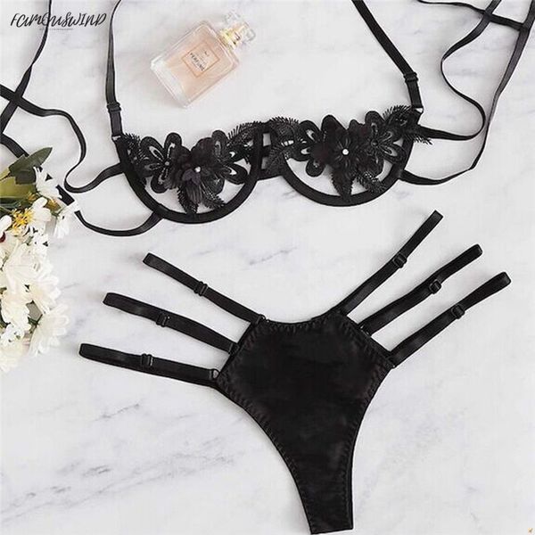 women lace panties lingerie bra set new female vogue chic brief sets lady solid lace flower bra and femme unlined, Red;black
women lace panties lingerie bra set new female vogue chic brief sets lady solid lace flower bra and femme unlined, Red;black