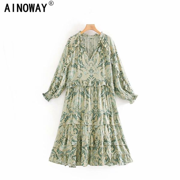 vintage chic women floral print bat sleeve beach bohemian pleated maxi dress ladies v neck ruffles summer boho dress vestidos, Black;gray
vintage chic women floral print bat sleeve beach bohemian pleated maxi dress ladies v neck ruffles summer boho dress vestidos, Black;gray