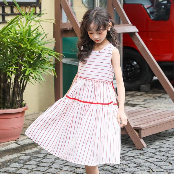 big girl dress 4-14t 2020 new summer stripe sleeveless school kids outfits chiffon kids princess dresses, Red;yellow
big girl dress 4-14t 2020 new summer stripe sleeveless school kids outfits chiffon kids princess dresses, Red;yellow