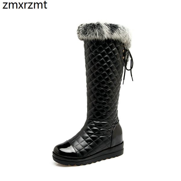 2019 women knee high snow boots 5.5cm high heel women shoes to keep warmin winter party shoes large size 30-43, Black
2019 women knee high snow boots 5.5cm high heel women shoes to keep warmin winter party shoes large size 30-43, Black
