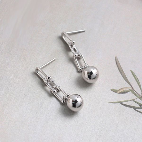 korean small ball drop earrings 925 sterling silver white gold geometric chain polished ball earrings tassels women accessories
korean small ball drop earrings 925 sterling silver white gold geometric chain polished ball earrings tassels women accessories