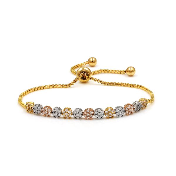 new arrival cake cubic zirconia cz wedding bridal bolo bracelets for women flower adjustable size pulsera mujer, Golden;silver
new arrival cake cubic zirconia cz wedding bridal bolo bracelets for women flower adjustable size pulsera mujer, Golden;silver