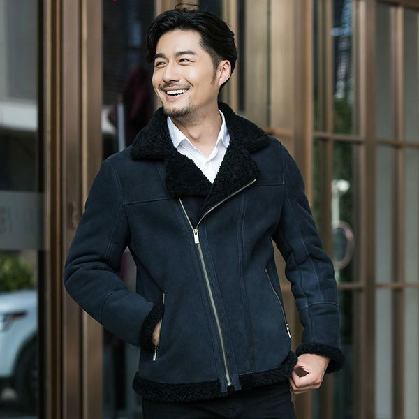 real fur coat men sheep shearing winter jackets mens wool coats korean fashion plus size jacket veste homme m12d06005l yy842, Black
real fur coat men sheep shearing winter jackets mens wool coats korean fashion plus size jacket veste homme m12d06005l yy842, Black