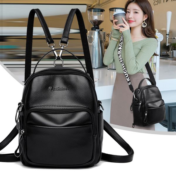 design backpack women backpacks female black soft back pu leather pack solid simple youth bagpack teenage girl mochila feminina
design backpack women backpacks female black soft back pu leather pack solid simple youth bagpack teenage girl mochila feminina