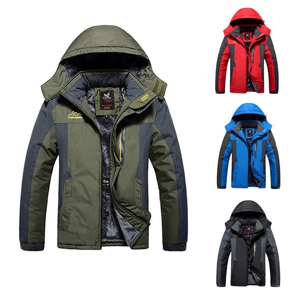 men's casual autumn winter long sleeve hooded plus velvet large size outdoor jacket warm and breathable sports cotton clothes, Blue;black
men's casual autumn winter long sleeve hooded plus velvet large size outdoor jacket warm and breathable sports cotton clothes, Blue;black
