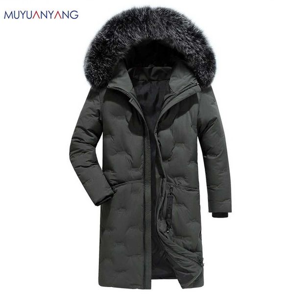 men's winter hooded parka coat long jacket luxury overcoat 2019 new mu yuan yang brand menswear, Black
men's winter hooded parka coat long jacket luxury overcoat 2019 new mu yuan yang brand menswear, Black