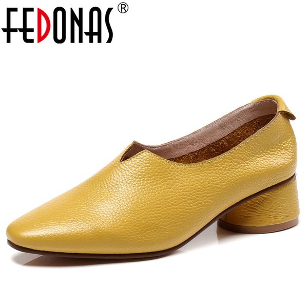 fedonas 1new arrival women basic pumps spring autumn genuine leather high heels shoes woman round toe brand design shallow pumps, Black
fedonas 1new arrival women basic pumps spring autumn genuine leather high heels shoes woman round toe brand design shallow pumps, Black