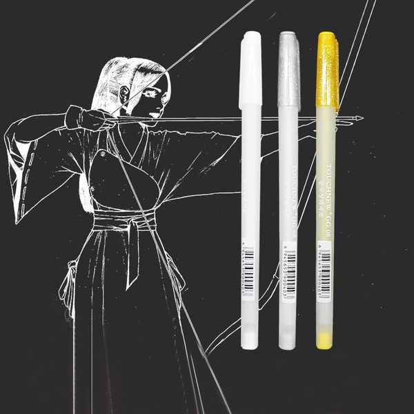 3pcs touchnew blender marker highlight pen painting marker white gold silver art supplies pen, Black;red
3pcs touchnew blender marker highlight pen painting marker white gold silver art supplies pen, Black;red