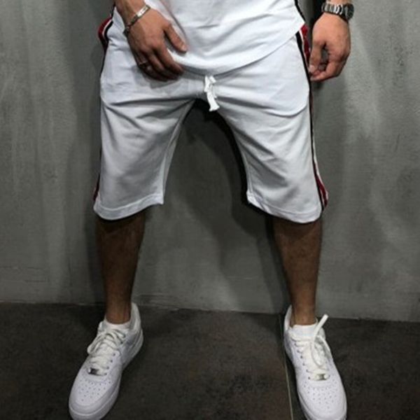 brand new 2019 men's leisure sports slimming fitness striped five-minute shorts jogger, White;black
brand new 2019 men's leisure sports slimming fitness striped five-minute shorts jogger, White;black