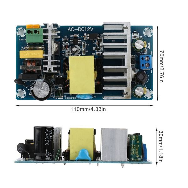 ac 85-265v to dc 12v 8a 50/60hz power supply board professional double-side pcb switching power supply module
ac 85-265v to dc 12v 8a 50/60hz power supply board professional double-side pcb switching power supply module