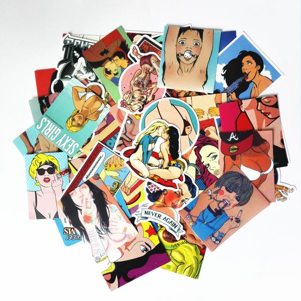td zw 50pcs/set tease vulgar beauty girl stickers for snowboard skateboard lapluggage car fridge car styling vinyl pegatina
td zw 50pcs/set tease vulgar beauty girl stickers for snowboard skateboard lapluggage car fridge car styling vinyl pegatina