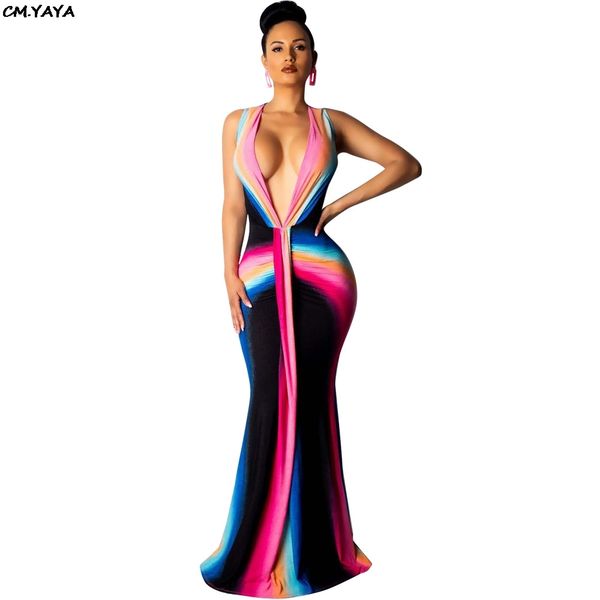 2019 women rainbow tie dyed print deep v-neck floor length mermaid maxi dress bodycon club nigth party long dresses 9115, Black;pink
2019 women rainbow tie dyed print deep v-neck floor length mermaid maxi dress bodycon club nigth party long dresses 9115, Black;pink