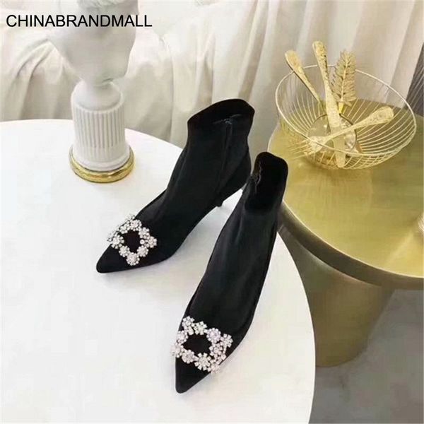 scarpe donna boots women metal decoration botines mujer flower sock shoes zipper botas pointed toe chaussures femme crystal, Black
scarpe donna boots women metal decoration botines mujer flower sock shoes zipper botas pointed toe chaussures femme crystal, Black