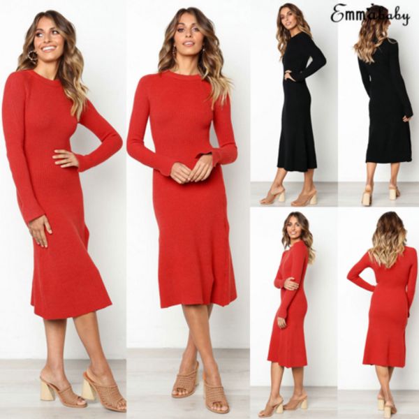 new arrival knit ruffle dress women long sleeve solid slim fit sweater knitted dress bodycon evening party stretch, Black;gray
new arrival knit ruffle dress women long sleeve solid slim fit sweater knitted dress bodycon evening party stretch, Black;gray